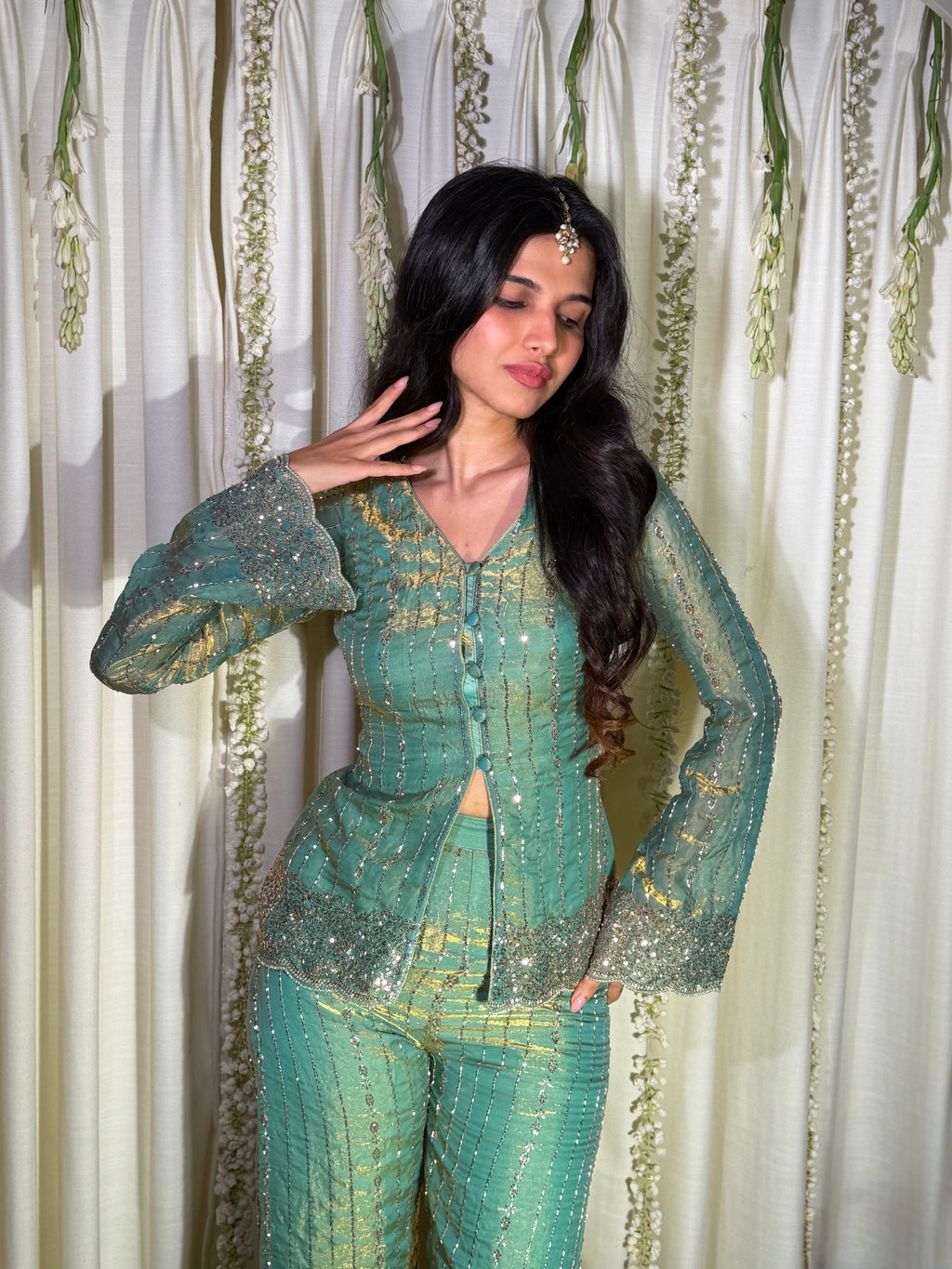 The Meher Set - Teal Gold