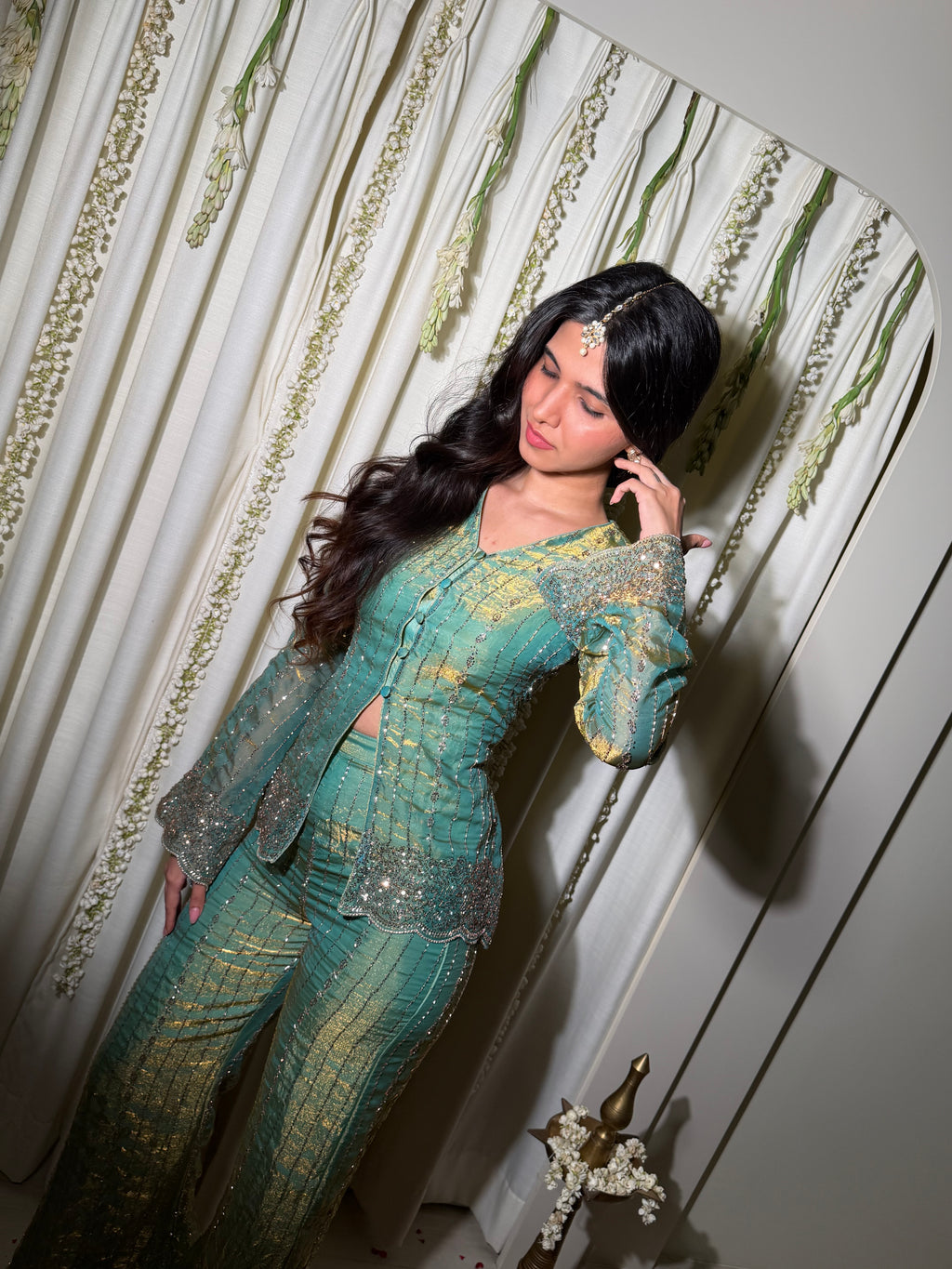 The Meher Set - Teal Gold