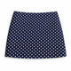 The Pretty Polka Mini Skirt - in Midnight Navy