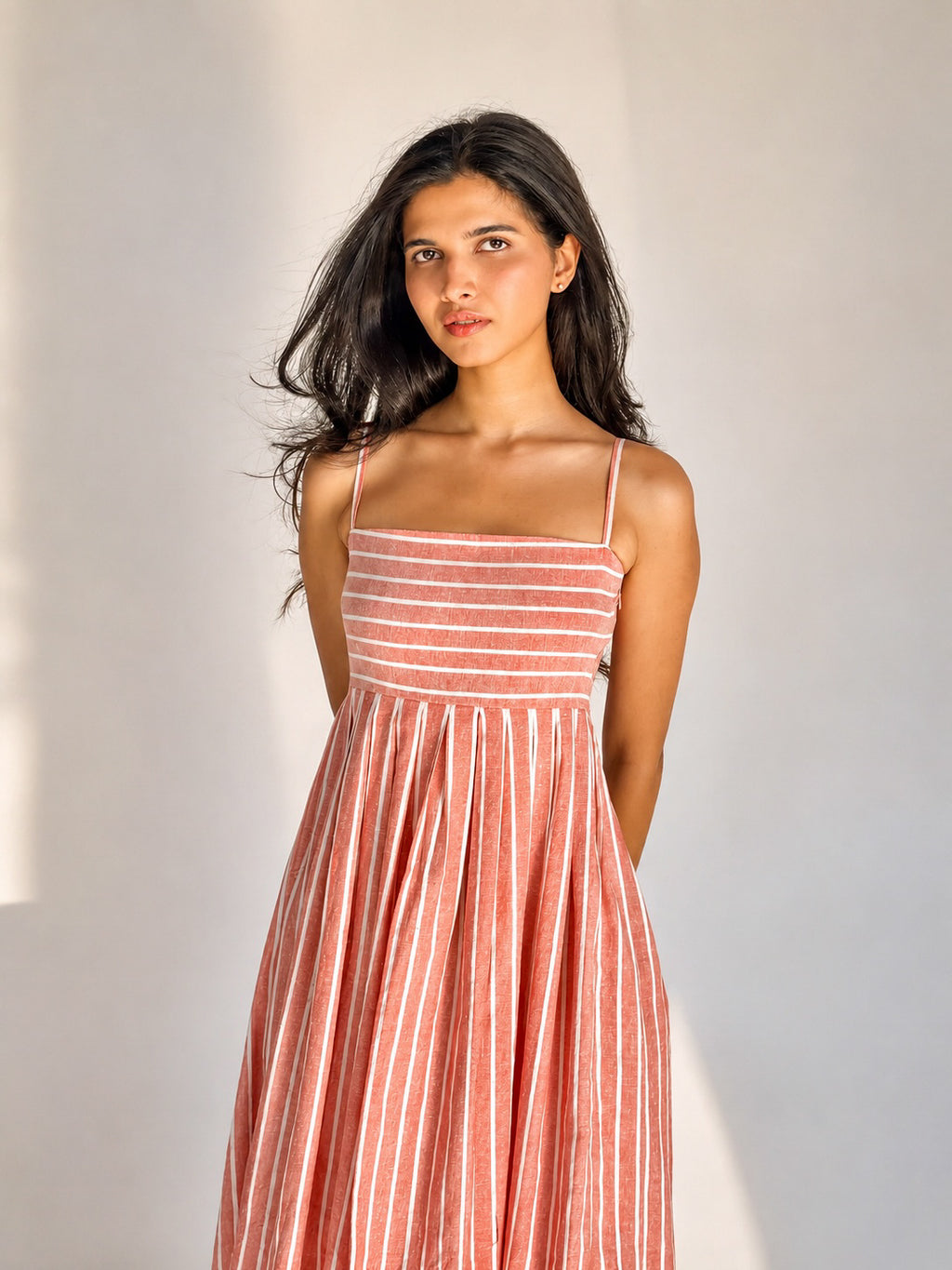 The Amara Sundress - Rich Peach