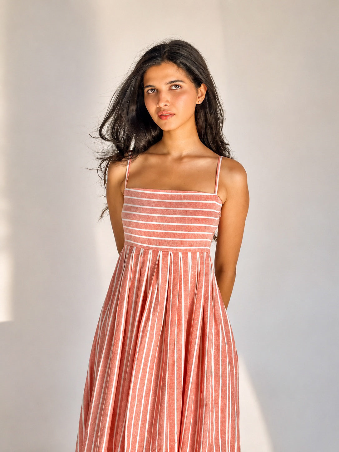 The Amara Sundress - Rich Peach