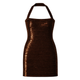 The Serena Dress - Mocha Brown