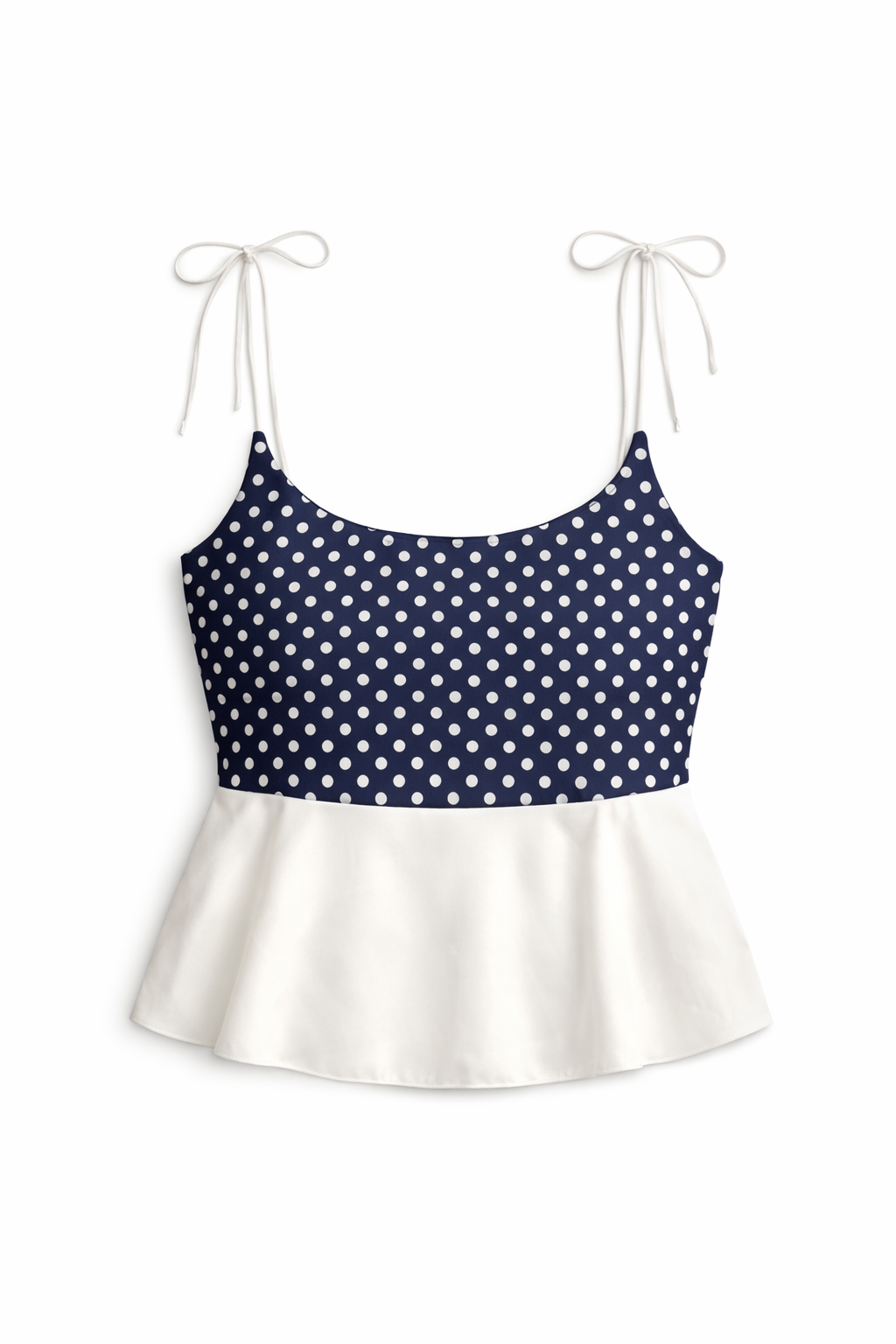 The Pretty Peplum Top - in Midnight Navy