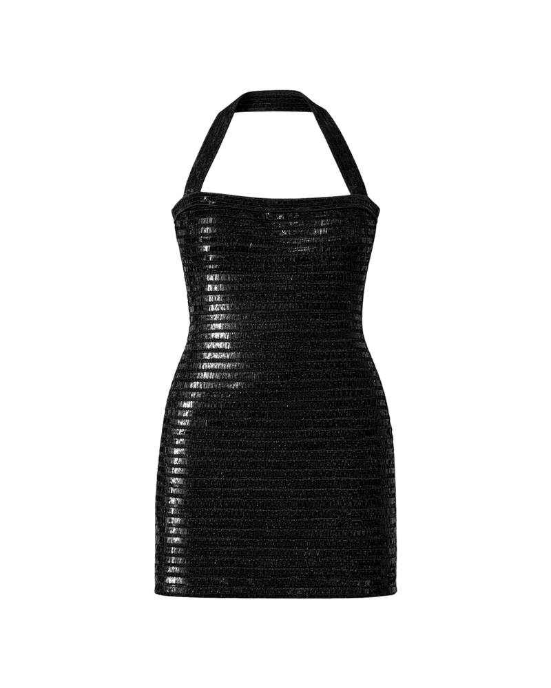 The Serena Dress - Pitch Black