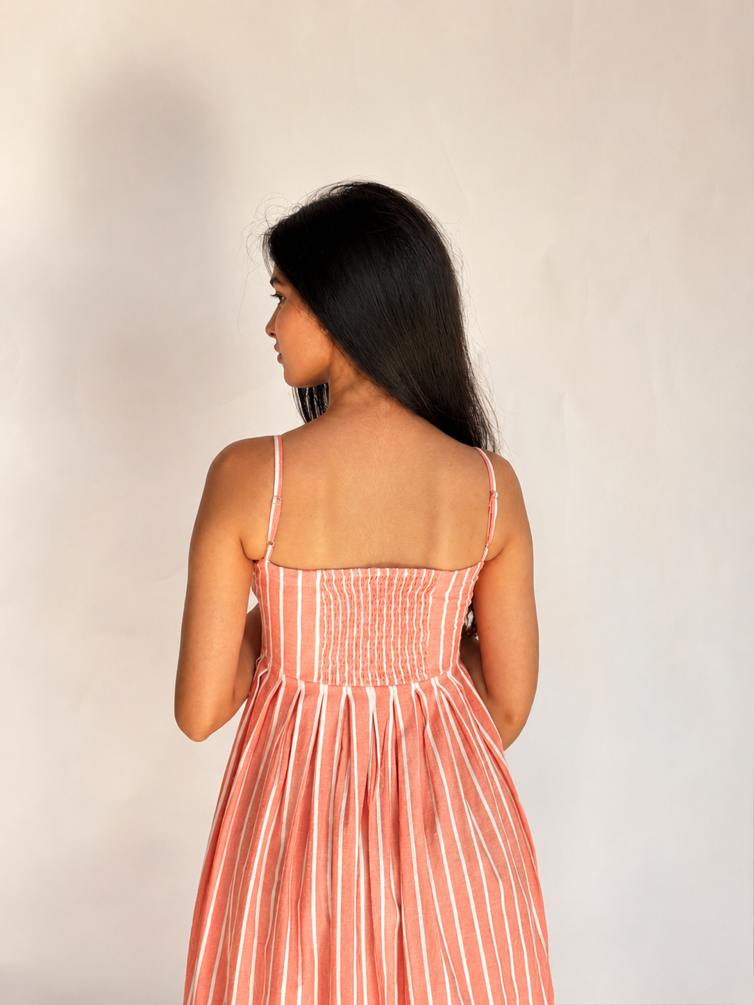 The Amara Sundress - Rich Peach