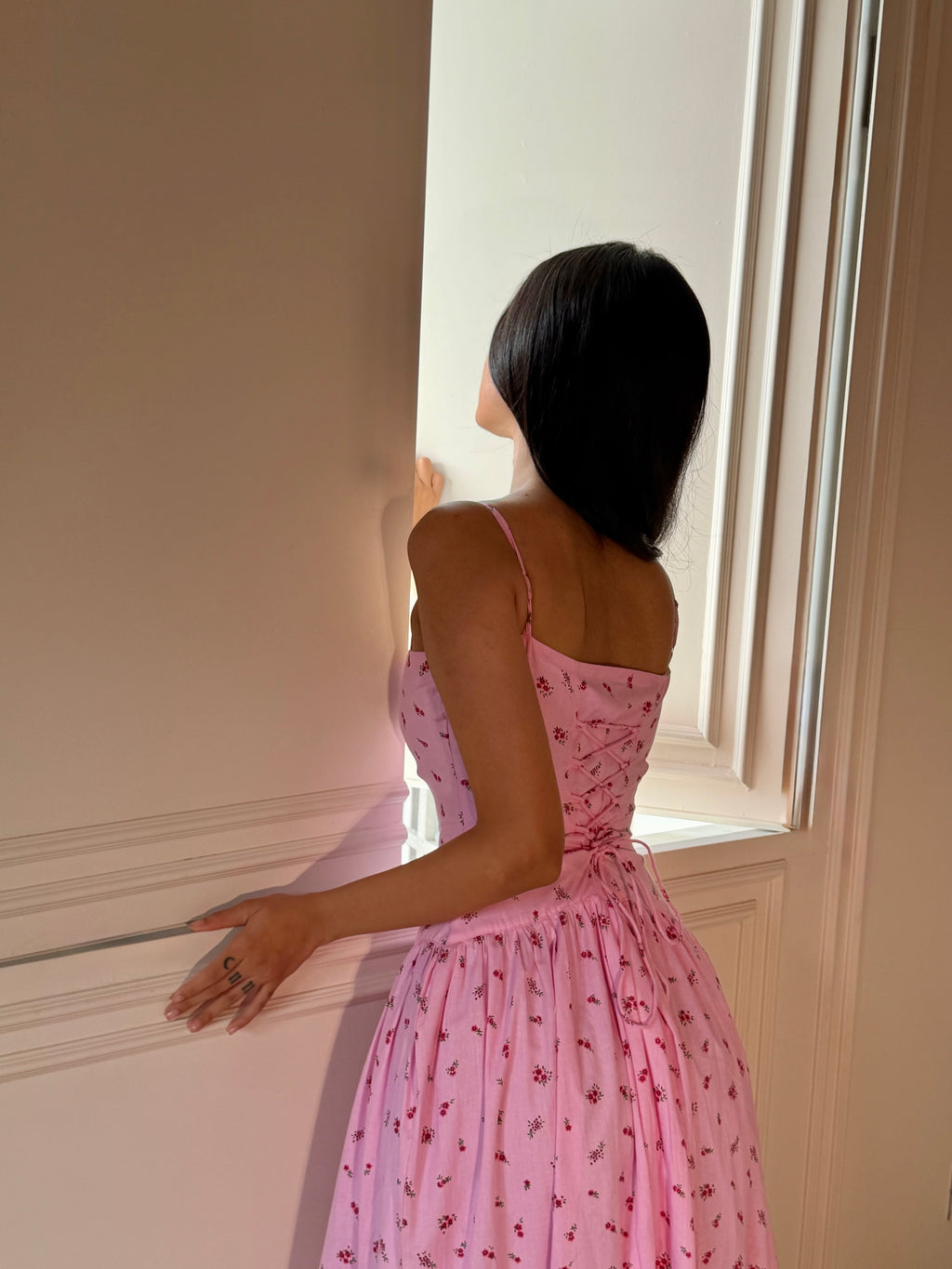 The Vinessa Dress — Blush Floral
