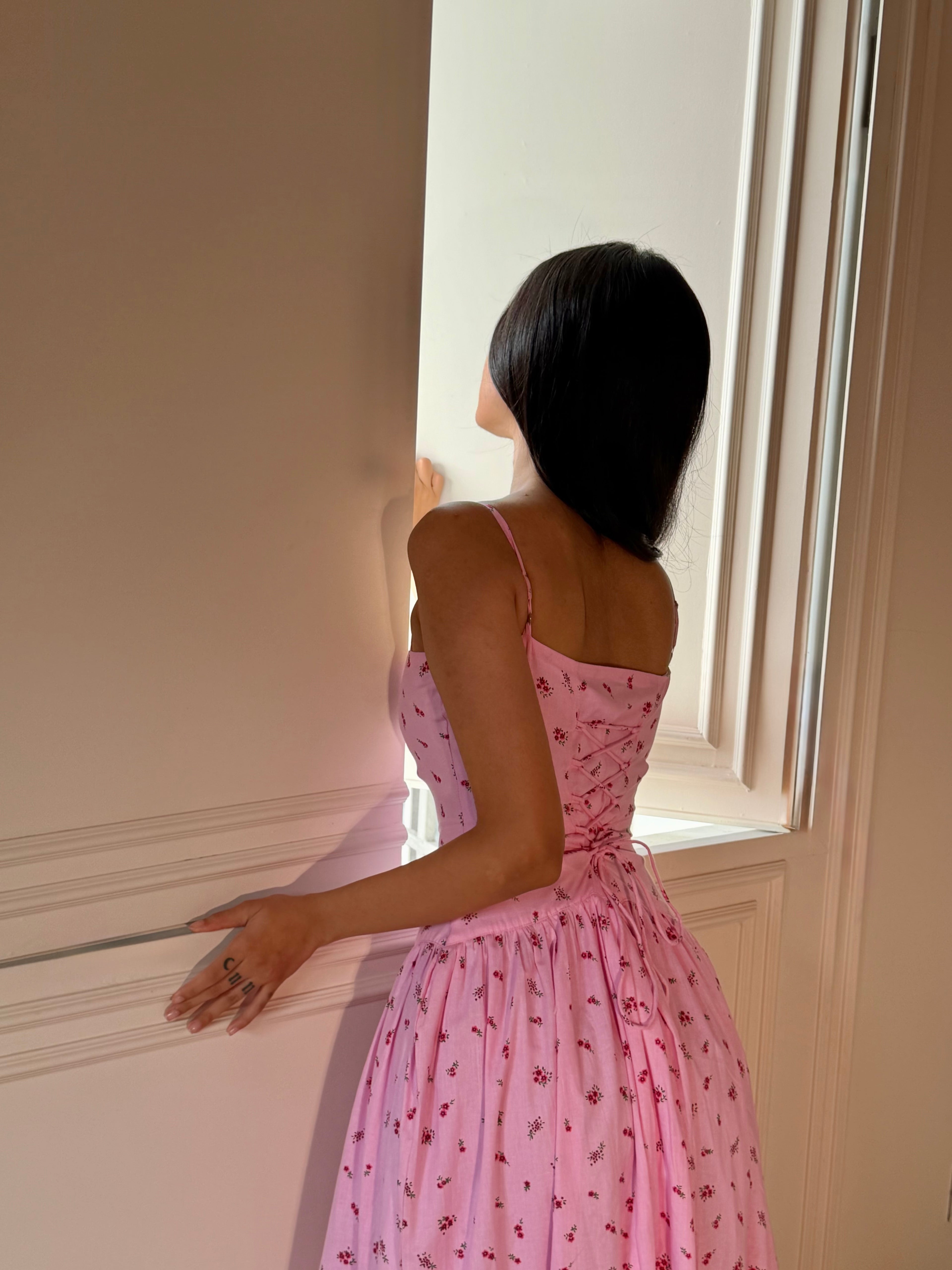 The Vinessa Dress — Blush Floral