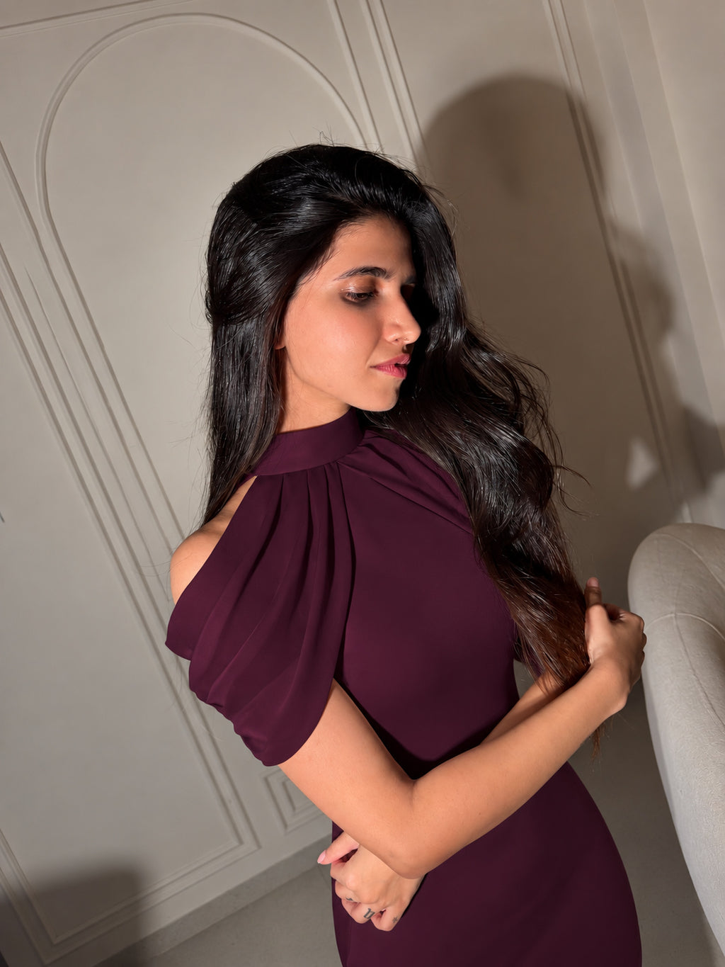 The Diana Dress - Plum