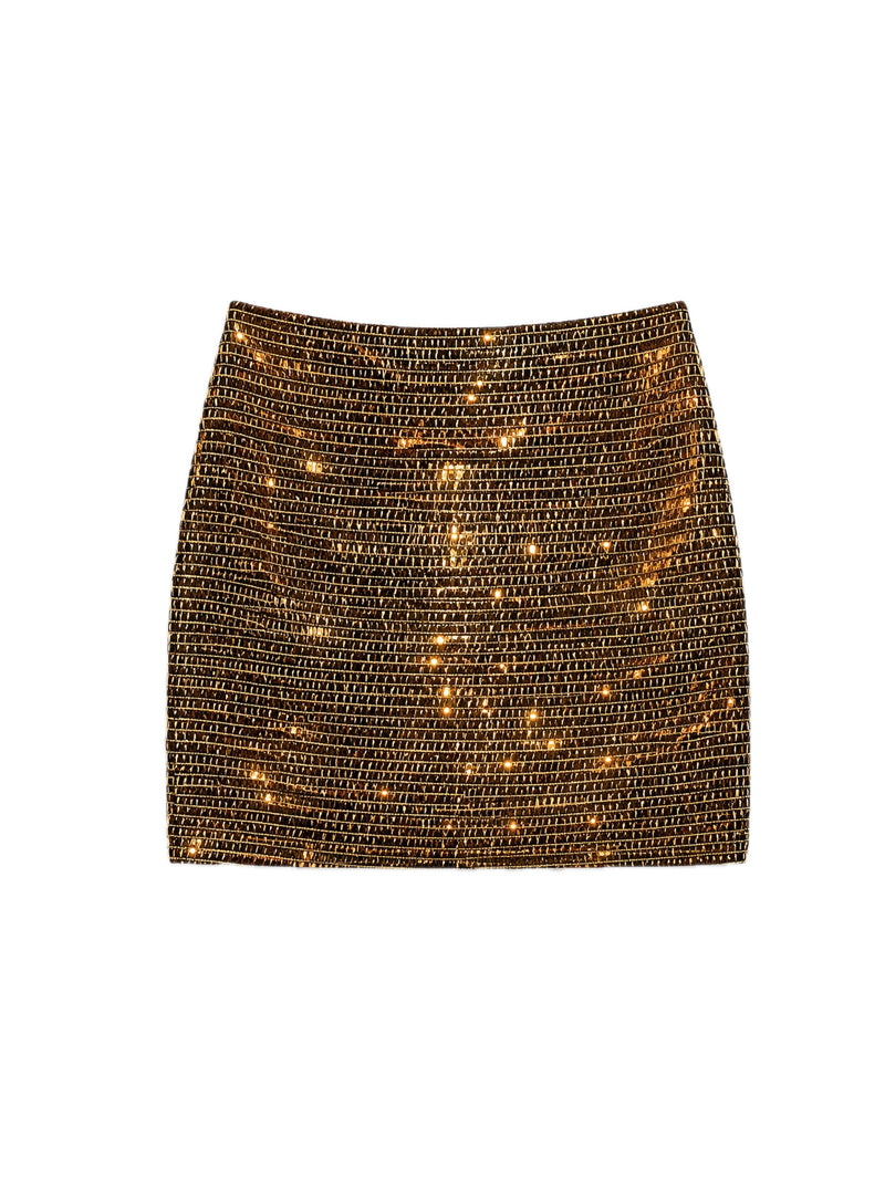 Golden Sequin Skirt