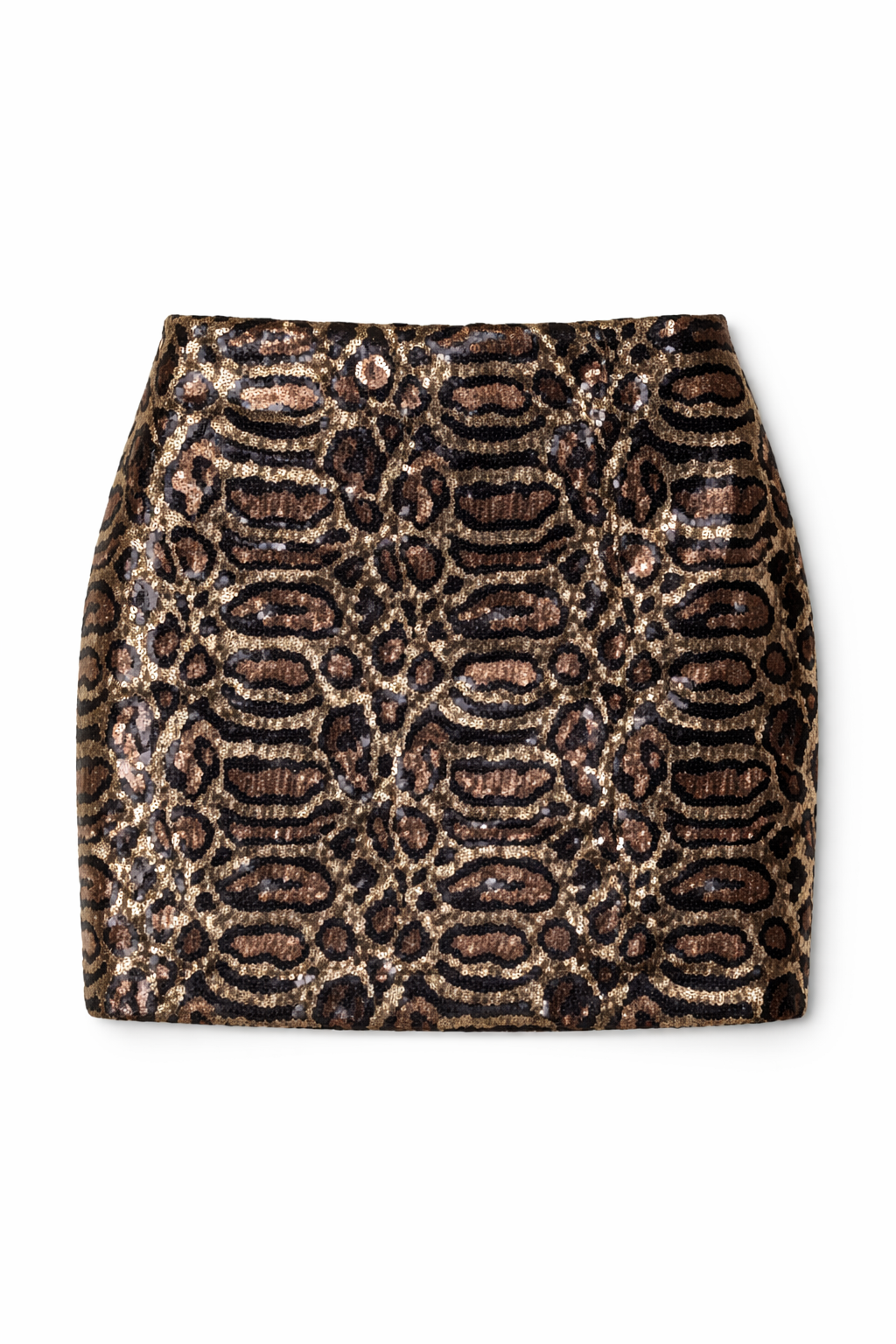 Leopard Sequin Skirt