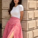 The Gigi Skirt in Statement Red
