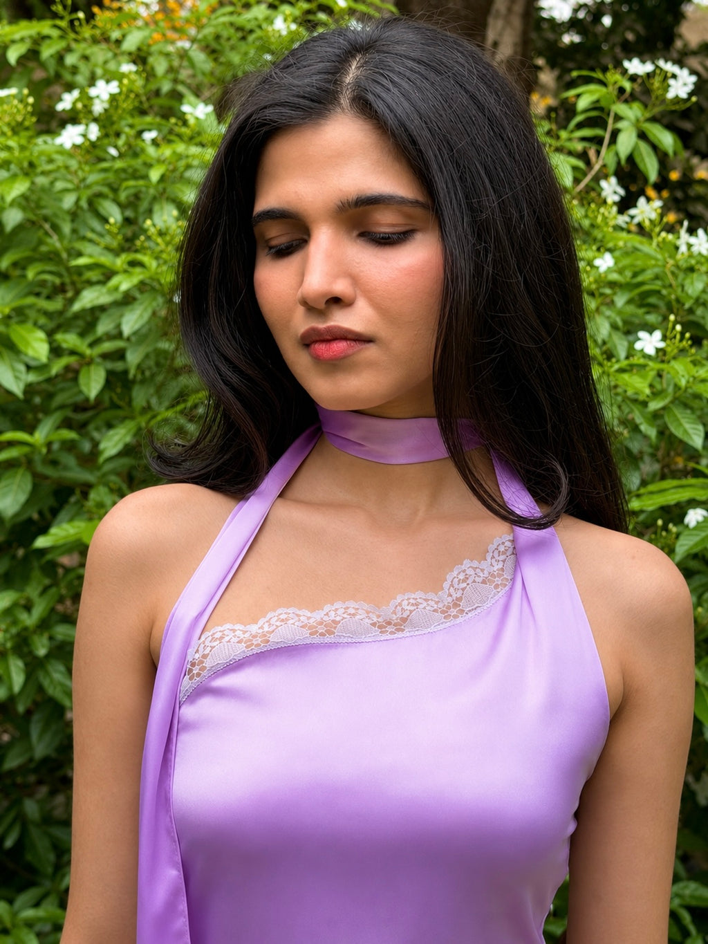 The Bloom Satin Mini - Lilac