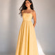 The Amara Minimal Linen Sundress - Sun-dried Yellow