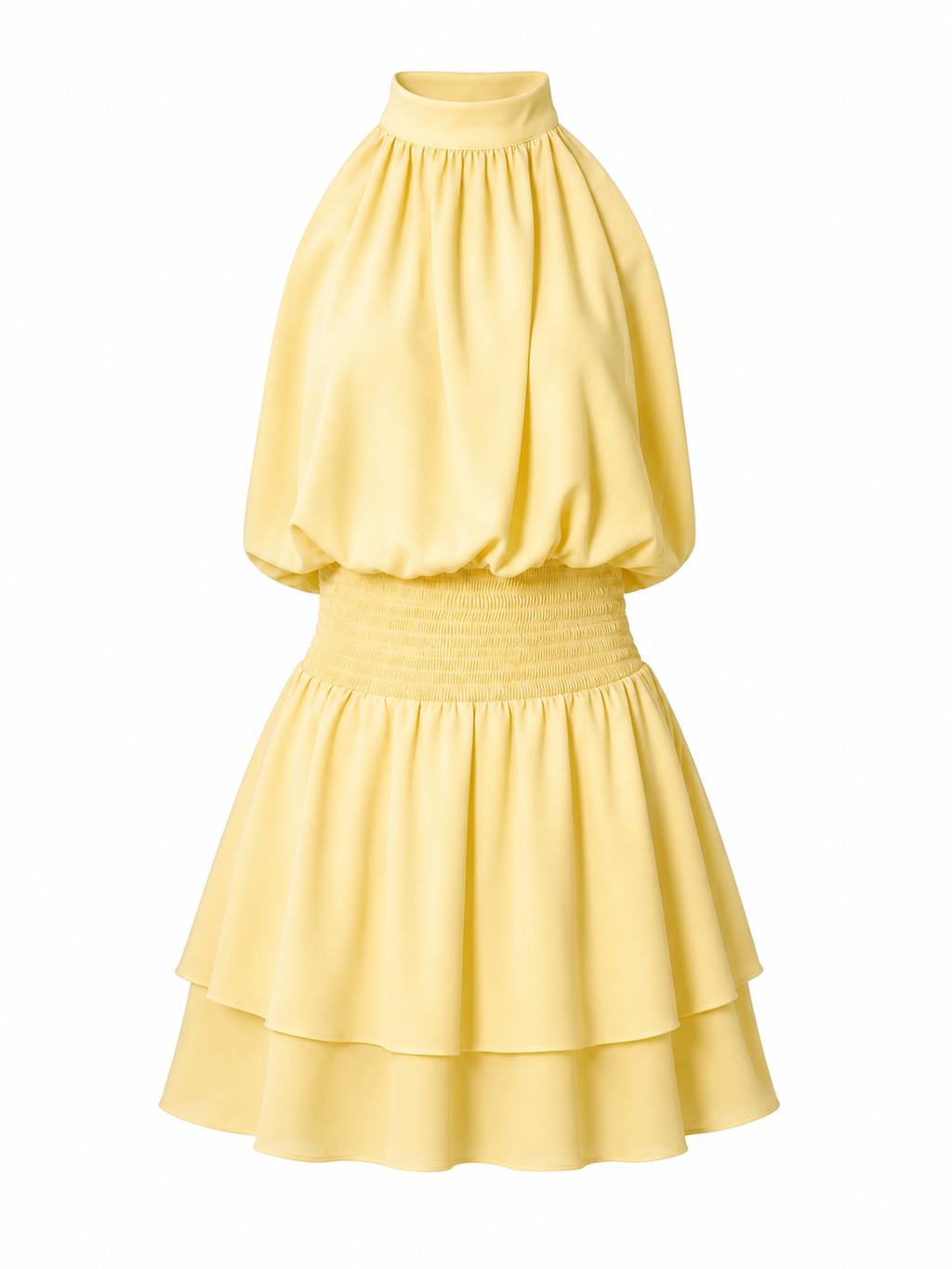 The Mona Dress in Butter Yellow