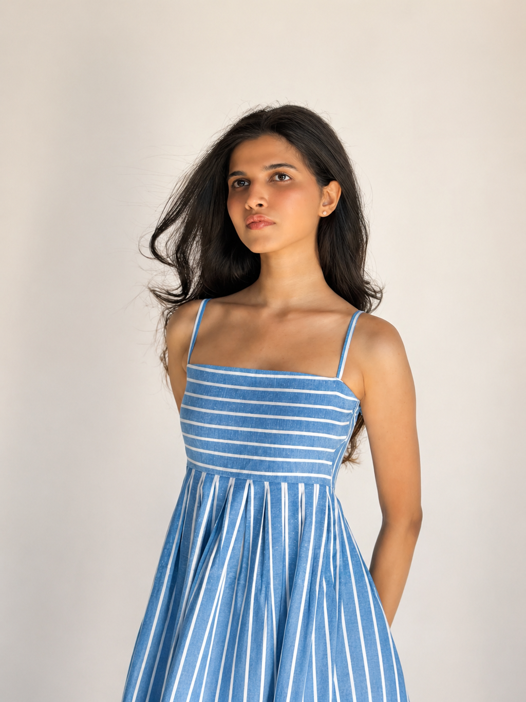 The Amara Sundress - Sky Blue