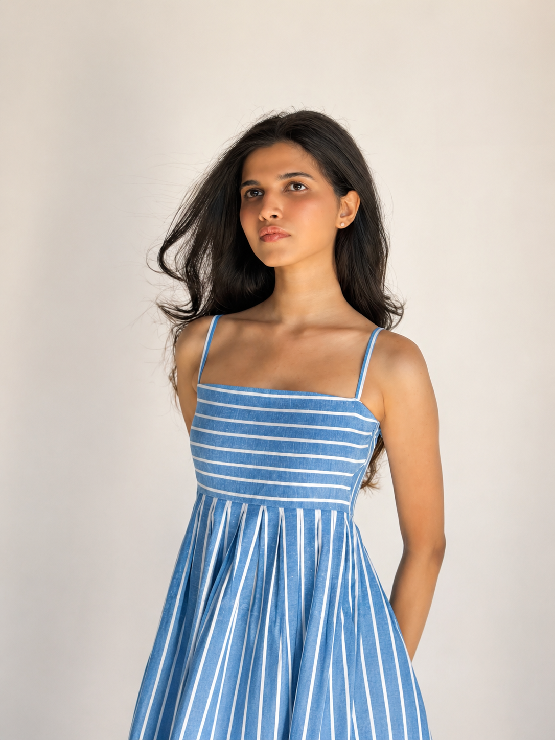 The Amara Sundress - Sky Blue