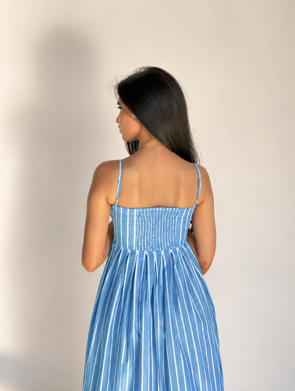 The Amara Sundress - Sky Blue