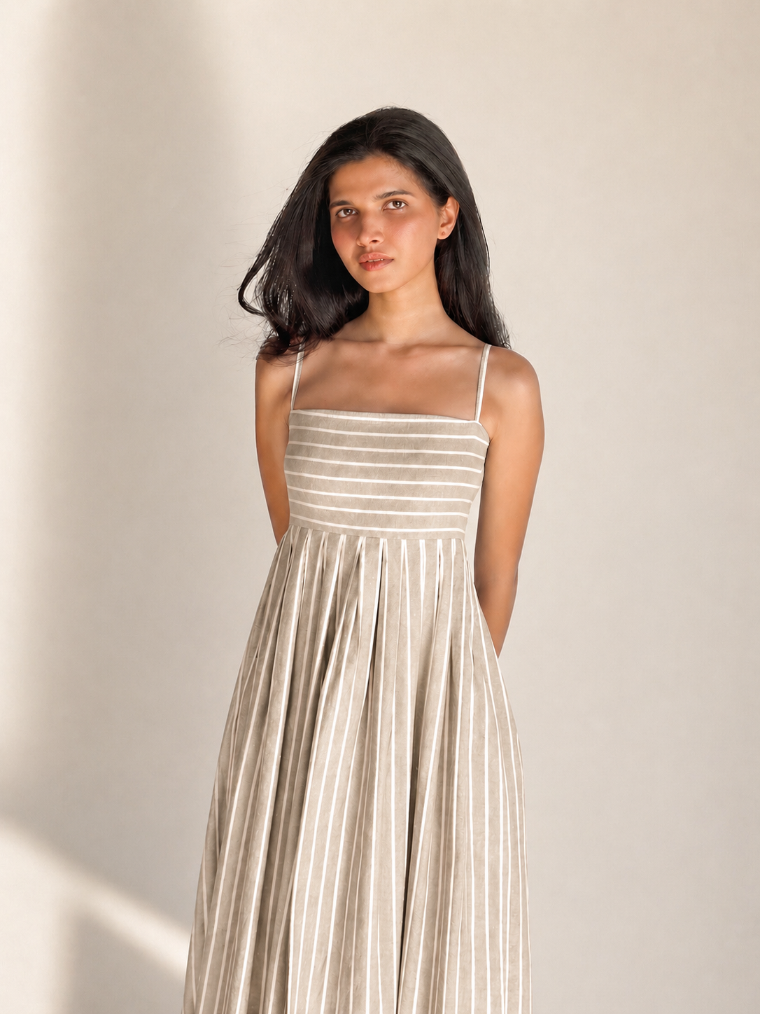 The Amara Sundress - Crème