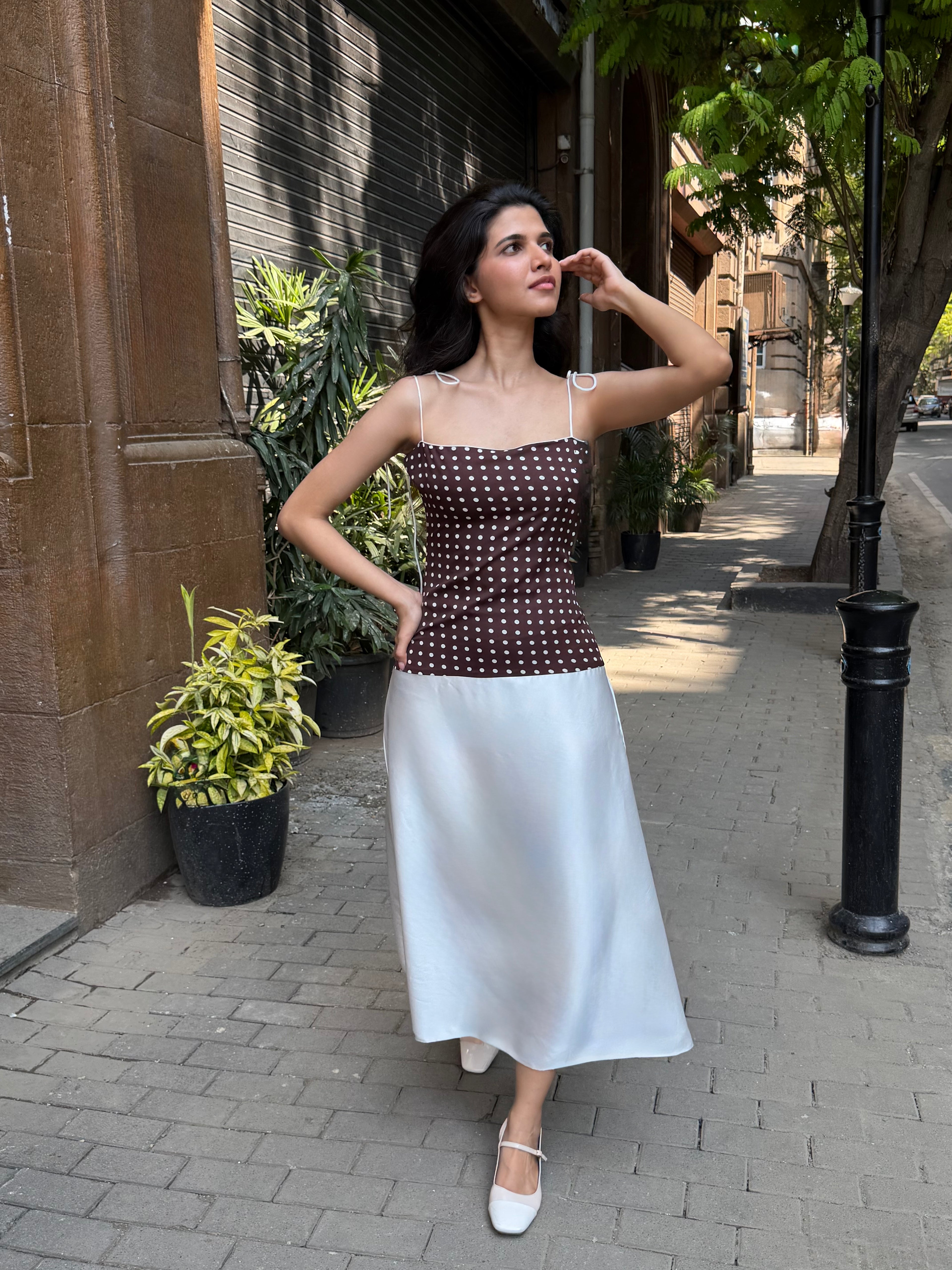 The Aisha Dress - in Espresso Brown