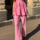 The Sundowner Stripe Pants in Petal Pink