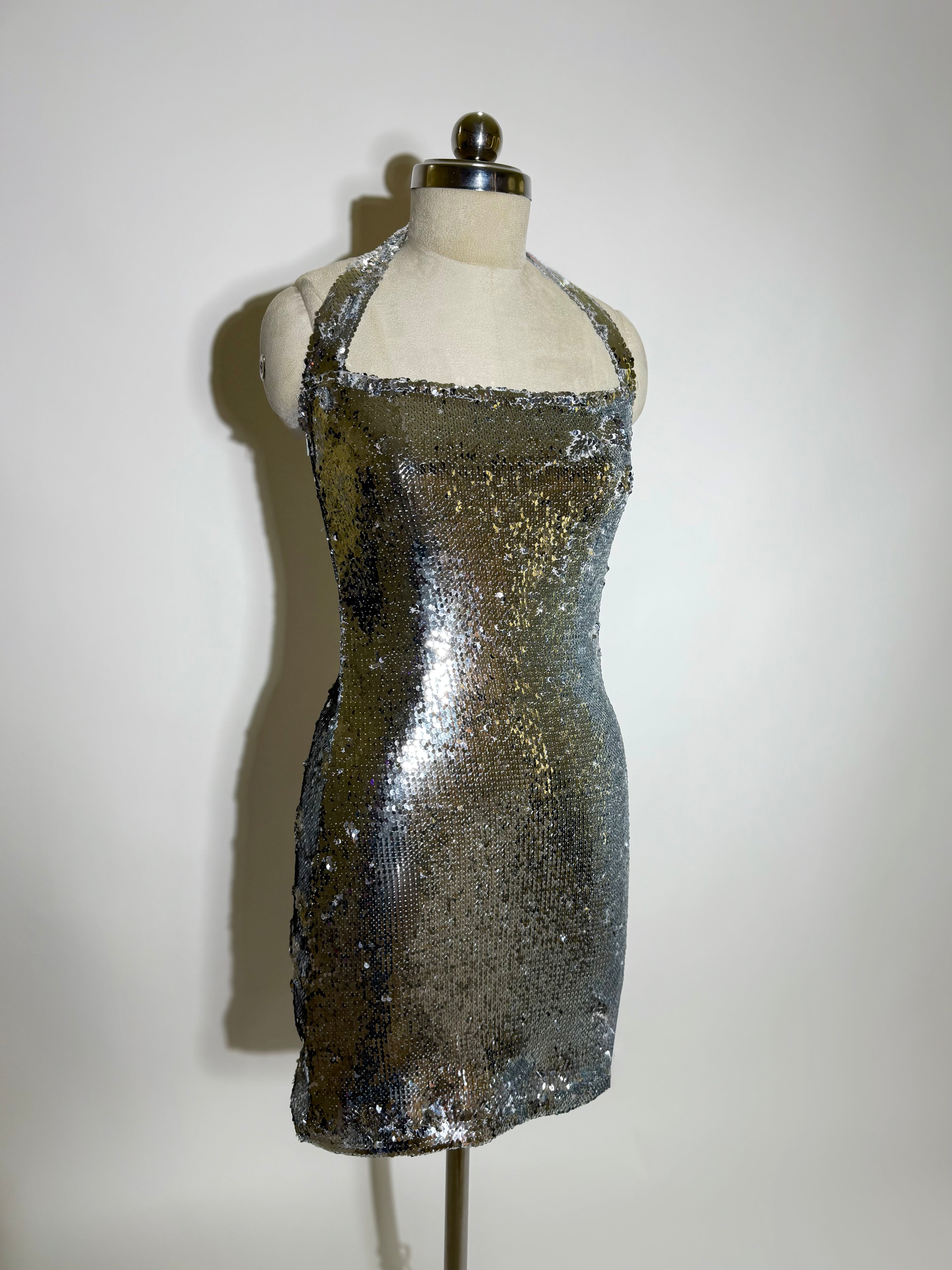 The Silver Disco Dress