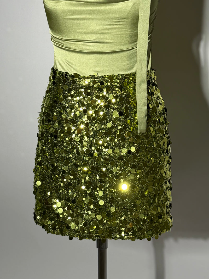 Afterparty Skirt in Green
