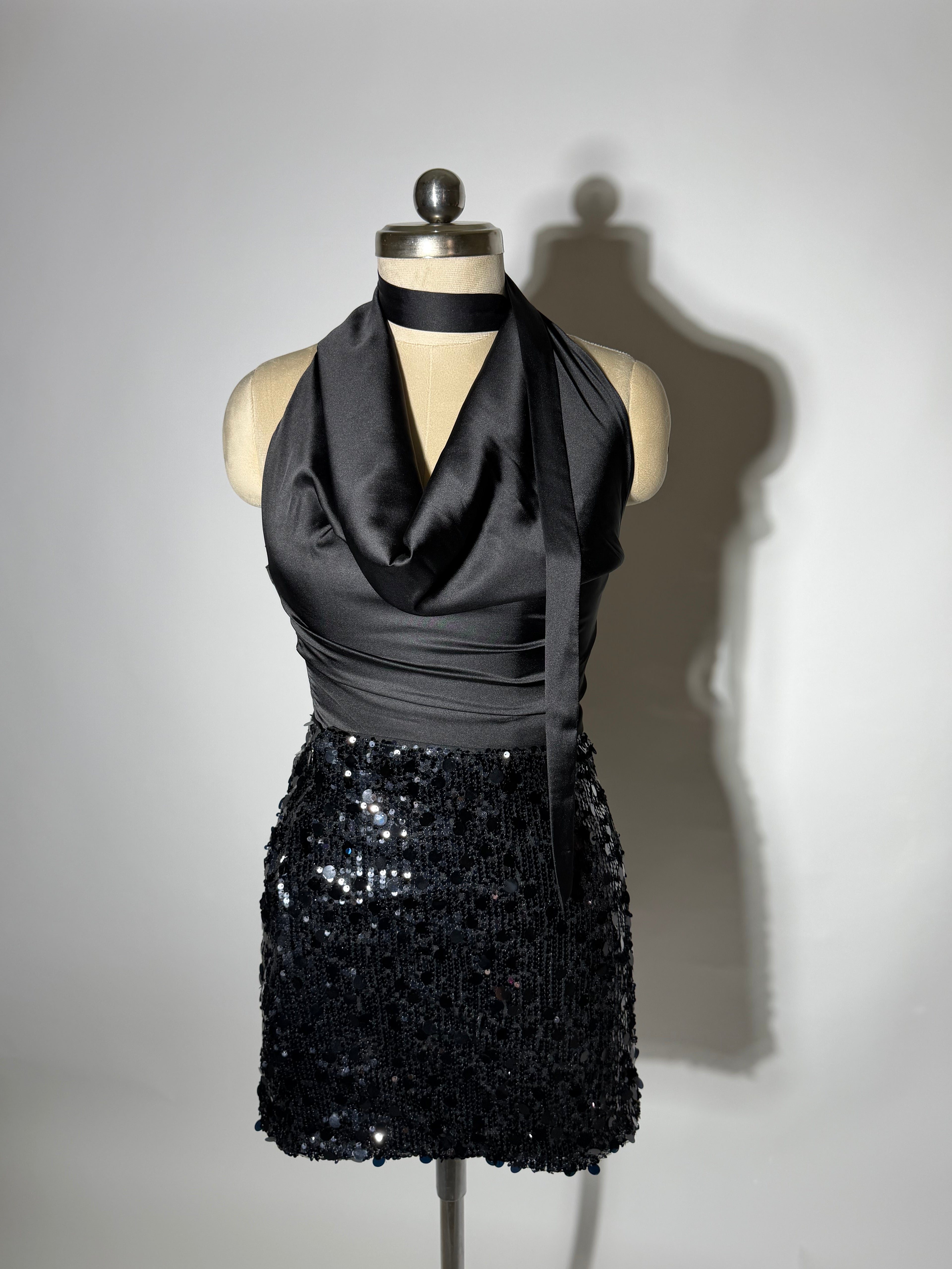 The 2000’s Party Girl :  Co-ord set in Black