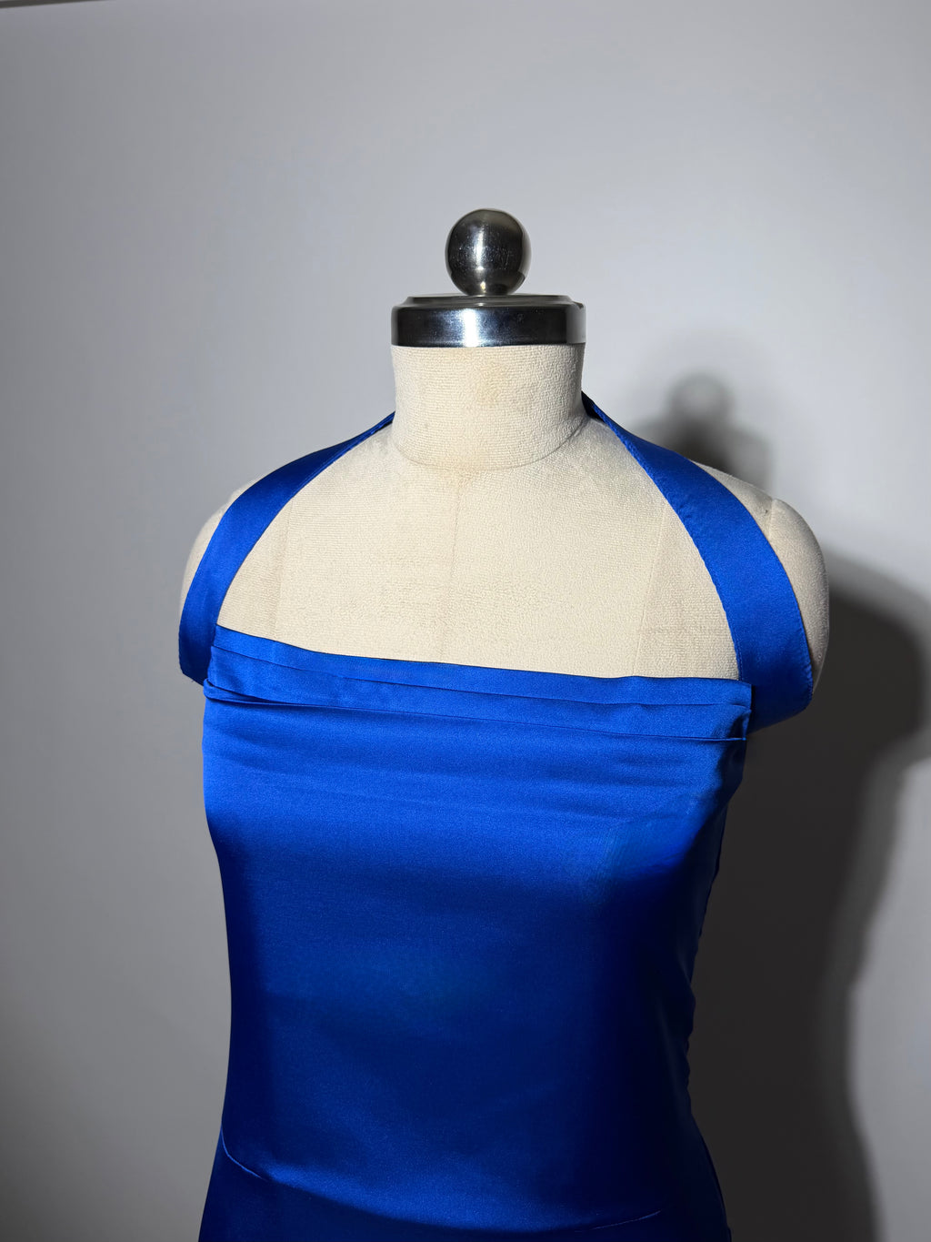 The AM to PM Luxe Satin Dress - in Royal Blue