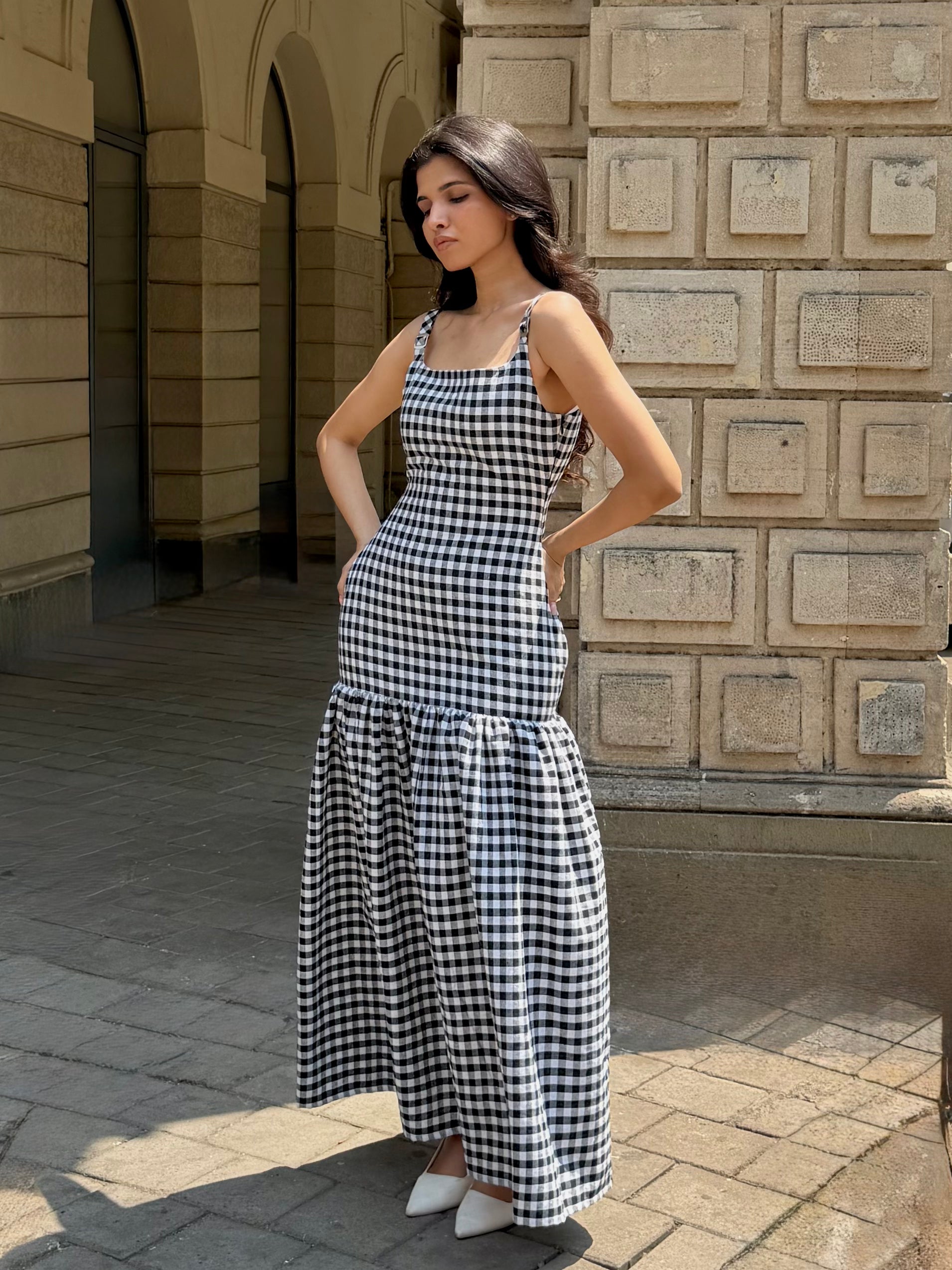 The Gigi Dress in Classic Black & White