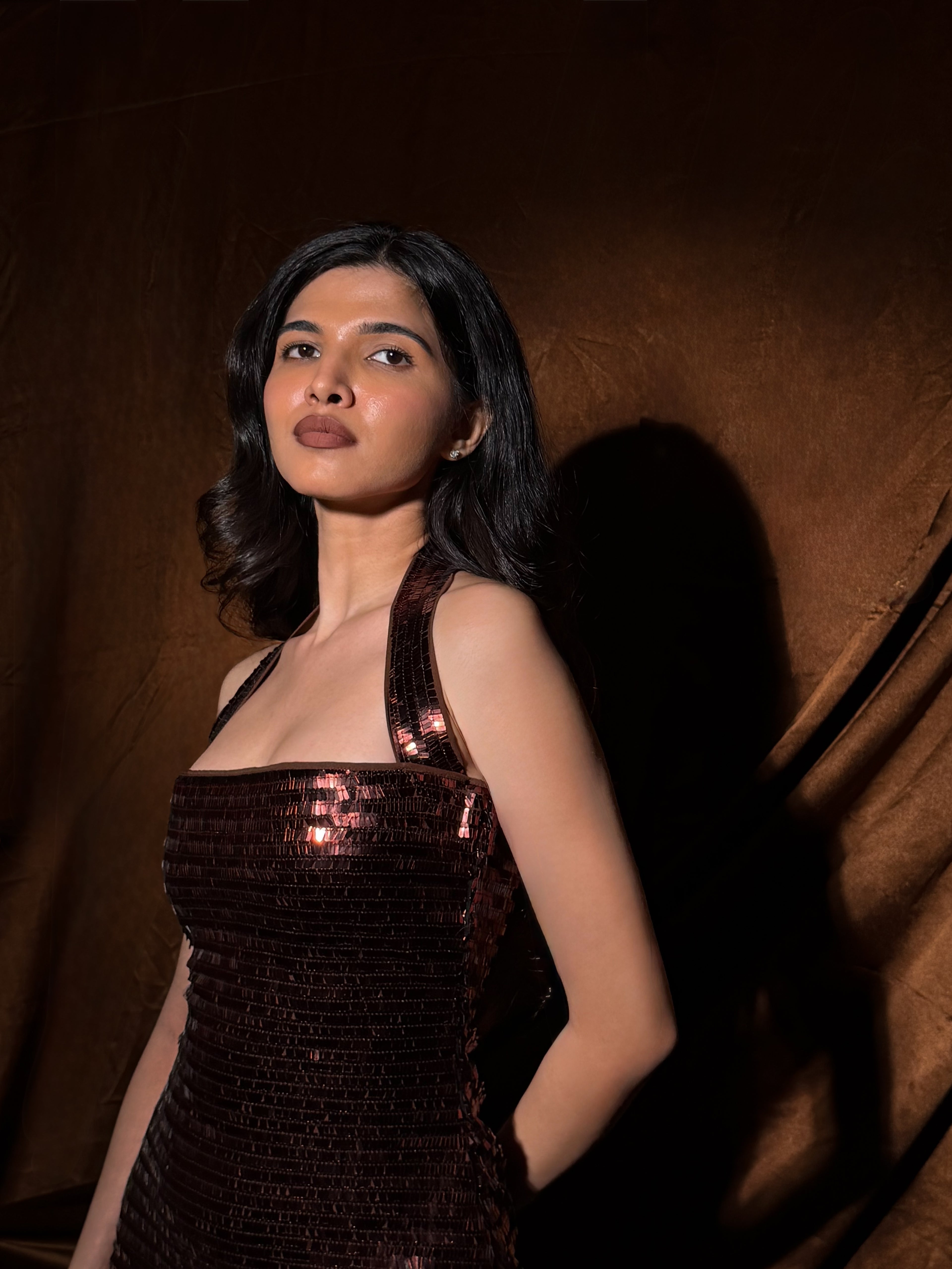 The Serena Dress - Mocha Brown