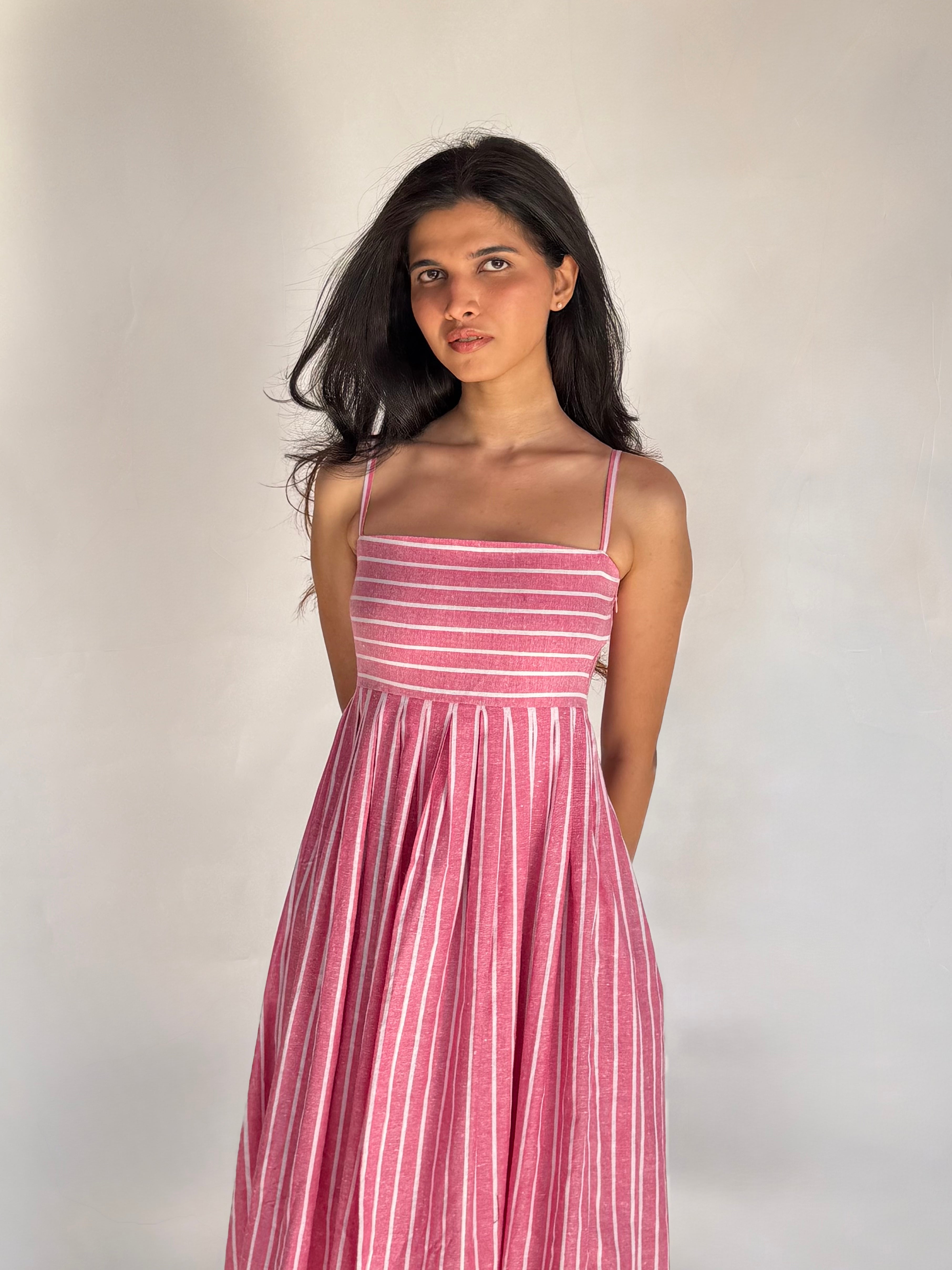 The Amara Sundress - Blush Pink