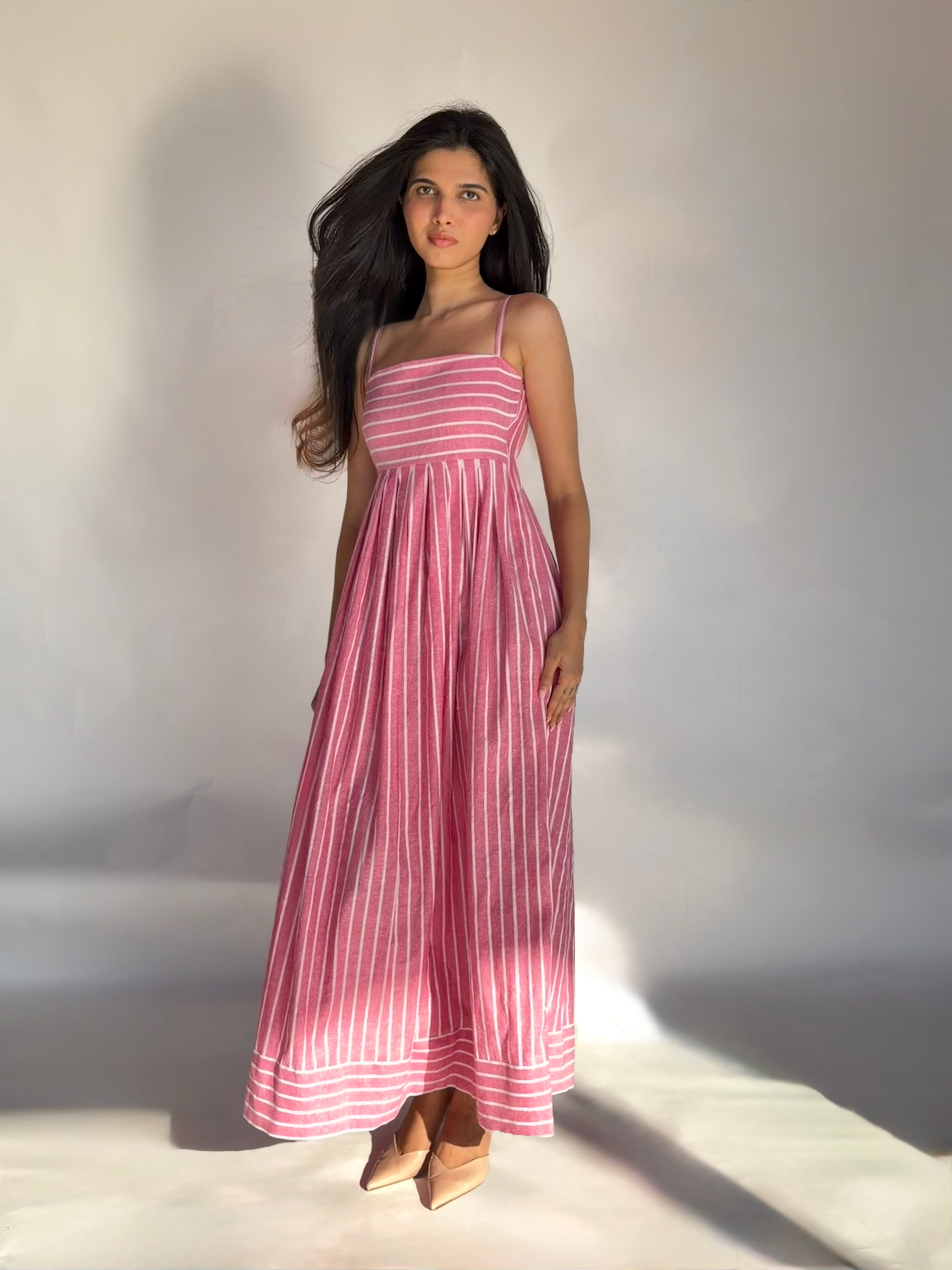 The Amara Sundress - Blush Pink