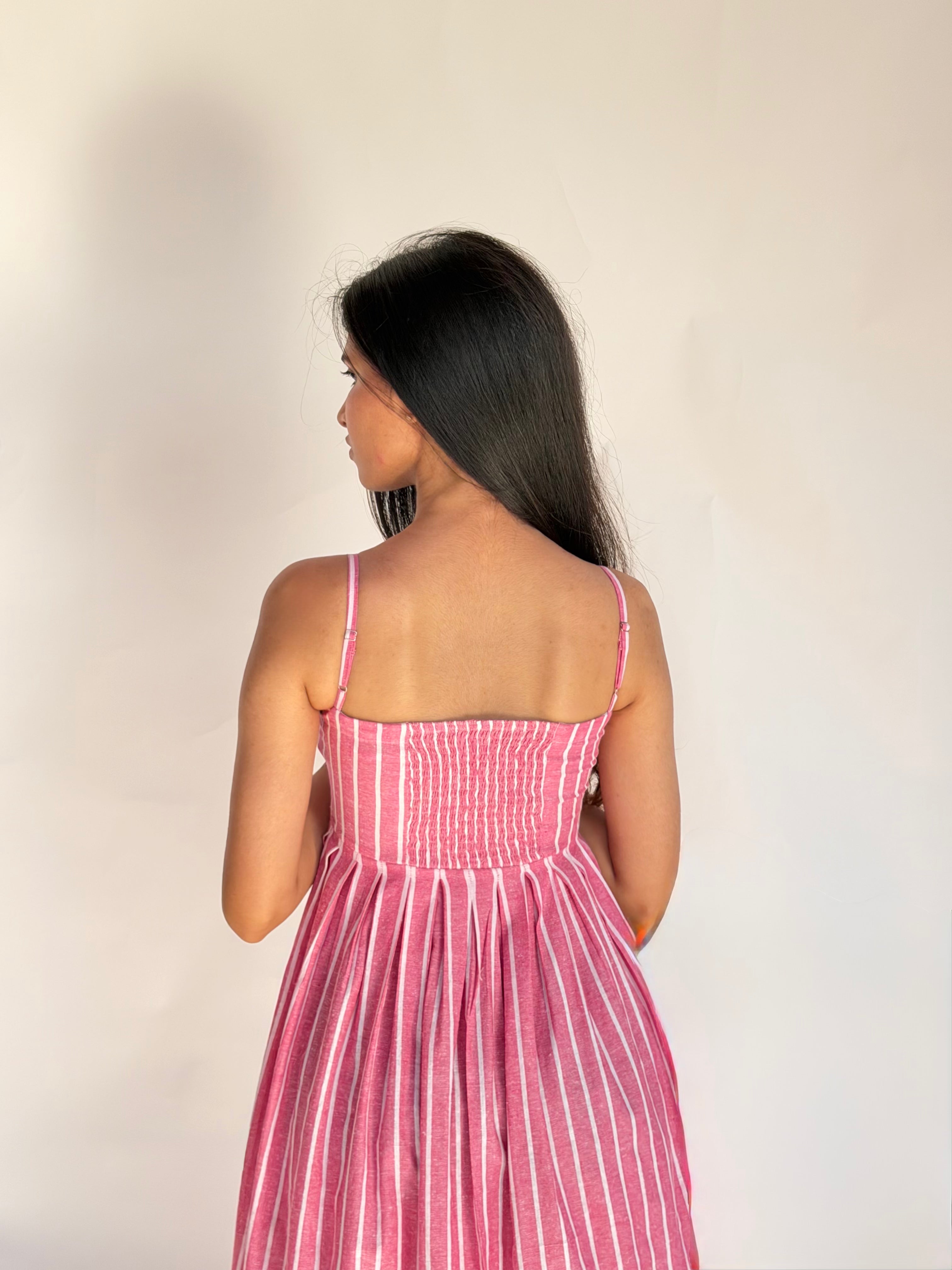 The Amara Sundress - Blush Pink